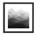 Elegant Black and White Abstract Canvas - Modern Monochrome Art