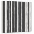 Minimalist Black and White Striped Canvas - Contemporary Abstract Art
