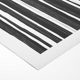 Minimalist Black and White Striped Canvas - Contemporary Abstract Art