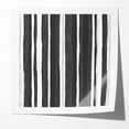 Minimalist Black and White Striped Canvas - Contemporary Abstract Art