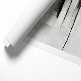 Contemporary Black and White Abstract Canvas - Artistic Monochrome Decor