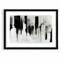 Contemporary Black and White Abstract Canvas - Artistic Monochrome Decor