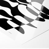 Minimalist Black and White Abstract Art - Contemporary Monochrome Canvas