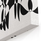 Minimalist Black and White Abstract Art - Contemporary Monochrome Canvas