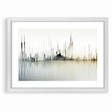 Modern Skyline Abstract Landscape Art for Contemporary Decor