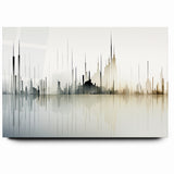 Modern Skyline Abstract Landscape Art for Contemporary Decor