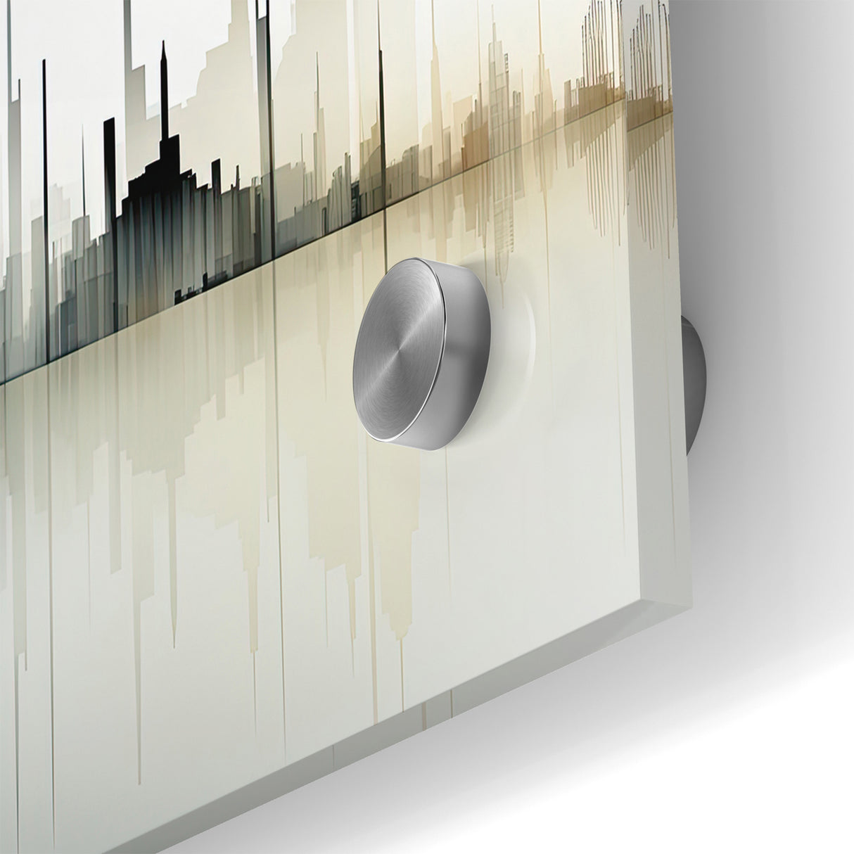 Modern Skyline Abstract Landscape Art for Contemporary Decor