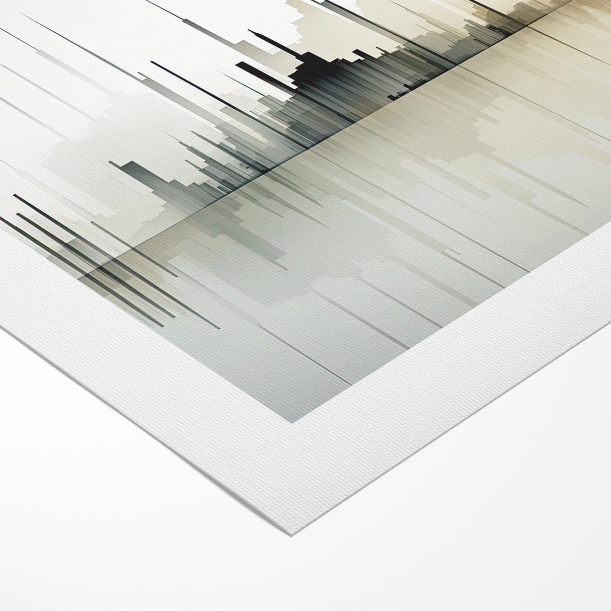 Modern Skyline Abstract Landscape Art for Contemporary Decor