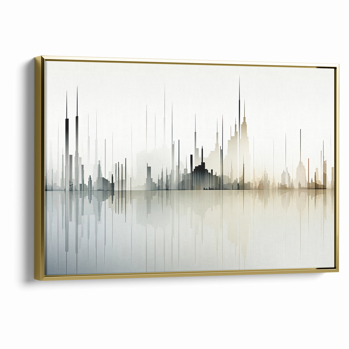Modern Skyline Abstract Landscape Art for Contemporary Decor