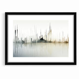 Modern Skyline Abstract Landscape Art for Contemporary Decor