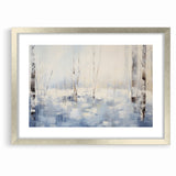 Abstract Nature Prints - Winter Forest Serenity Wall Art