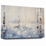 Abstract Nature Prints - Winter Forest Serenity Wall Art