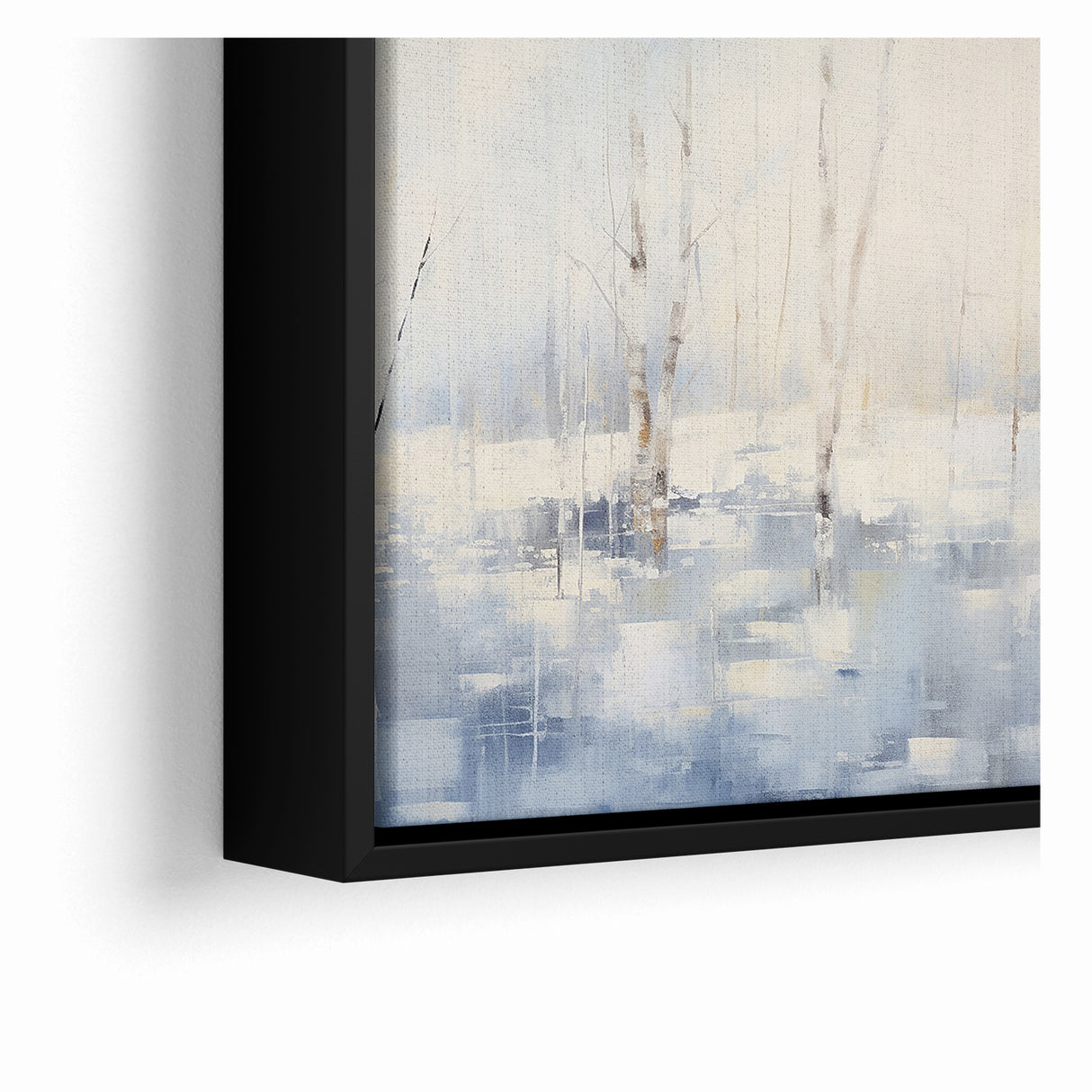Abstract Nature Prints - Winter Forest Serenity Wall Art
