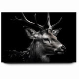 Majestic Antelope Wildlife Art - Stunning Black & White Antelope Canvas
