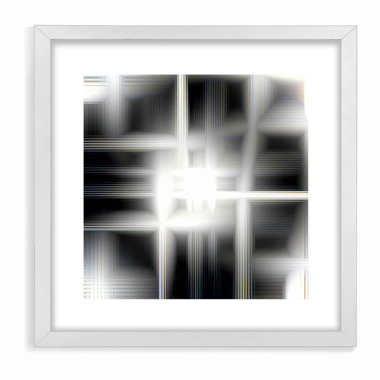 Elegant Black and White Abstract Art | Modern Monochrome Canvas Design