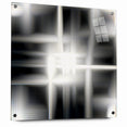 Elegant Black and White Abstract Art | Modern Monochrome Canvas Design