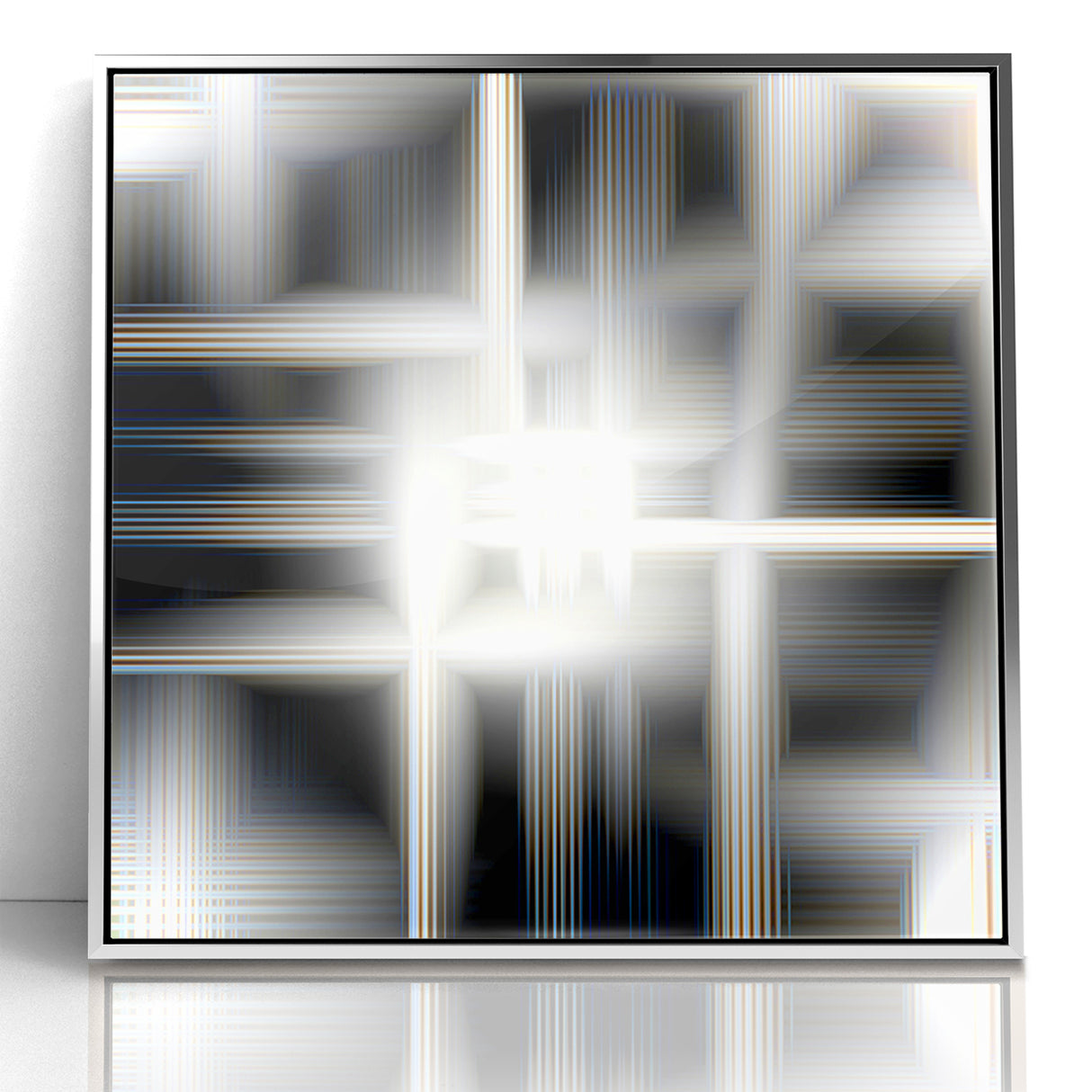 Elegant Black and White Abstract Art | Modern Monochrome Canvas Design