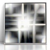 Elegant Black and White Abstract Art | Modern Monochrome Canvas Design