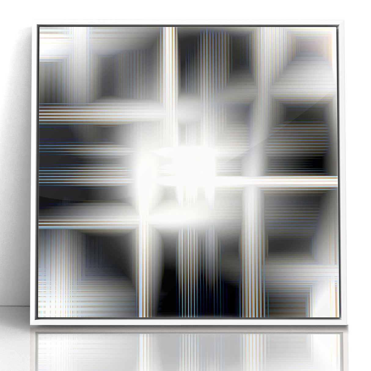 Elegant Black and White Abstract Art | Modern Monochrome Canvas Design