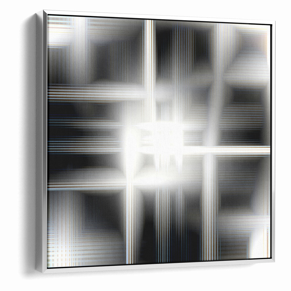 Elegant Black and White Abstract Art | Modern Monochrome Canvas Design