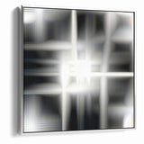 Elegant Black and White Abstract Art | Modern Monochrome Canvas Design