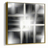 Elegant Black and White Abstract Art | Modern Monochrome Canvas Design