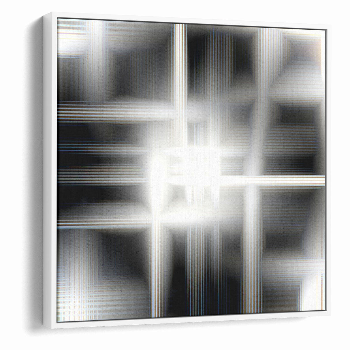 Elegant Black and White Abstract Art | Modern Monochrome Canvas Design