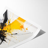 Dynamic Black and White Abstract Art | Splash Monochrome Canvas Design