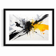 Dynamic Black and White Abstract Art | Splash Monochrome Canvas Design
