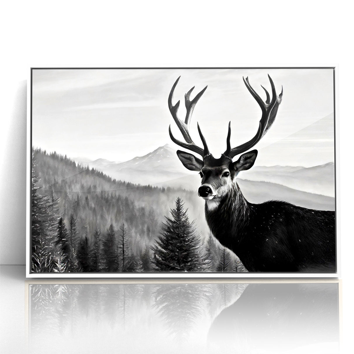 Graceful Antelope Wildlife Art - Majestic Antelope Canvas Print