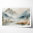 Abstract Nature Prints - Misty Mountain Serenity Wall Art