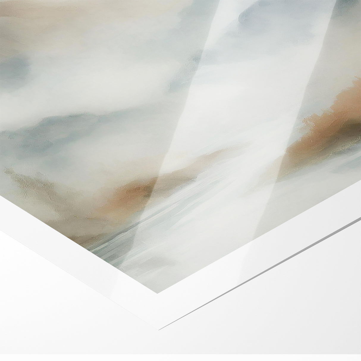 Abstract Nature Prints - Misty Mountain Serenity Wall Art