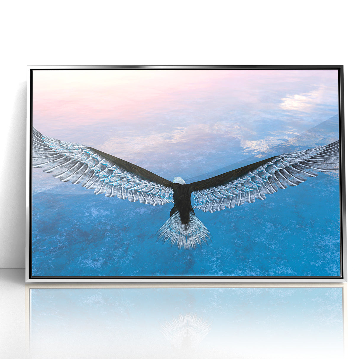 Stunning Birds of Prey Nature Art – Soaring Eagle Wall Decor Canvas