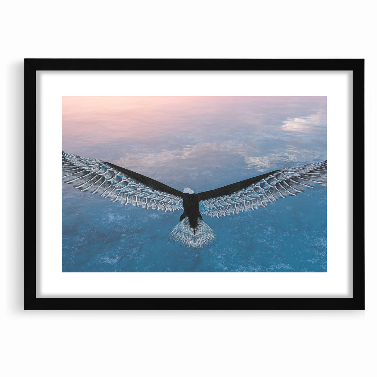 Stunning Birds of Prey Nature Art – Soaring Eagle Wall Decor Canvas