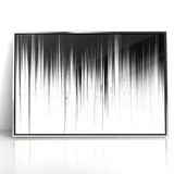 Minimalist Black and White Abstract Art | Drip Monochrome Canvas Design