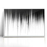 Minimalist Black and White Abstract Art | Drip Monochrome Canvas Design