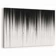 Minimalist Black and White Abstract Art | Drip Monochrome Canvas Design