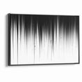 Minimalist Black and White Abstract Art | Drip Monochrome Canvas Design