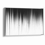 Minimalist Black and White Abstract Art | Drip Monochrome Canvas Design