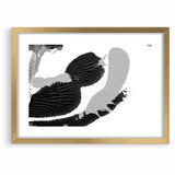 Textured Black and White Abstract Art | Monochrome Canvas Design