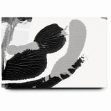 Textured Black and White Abstract Art | Monochrome Canvas Design