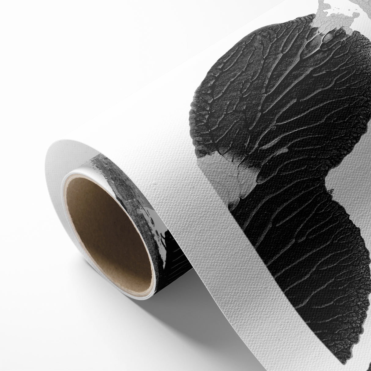 Textured Black and White Abstract Art | Monochrome Canvas Design