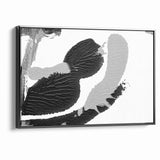 Textured Black and White Abstract Art | Monochrome Canvas Design