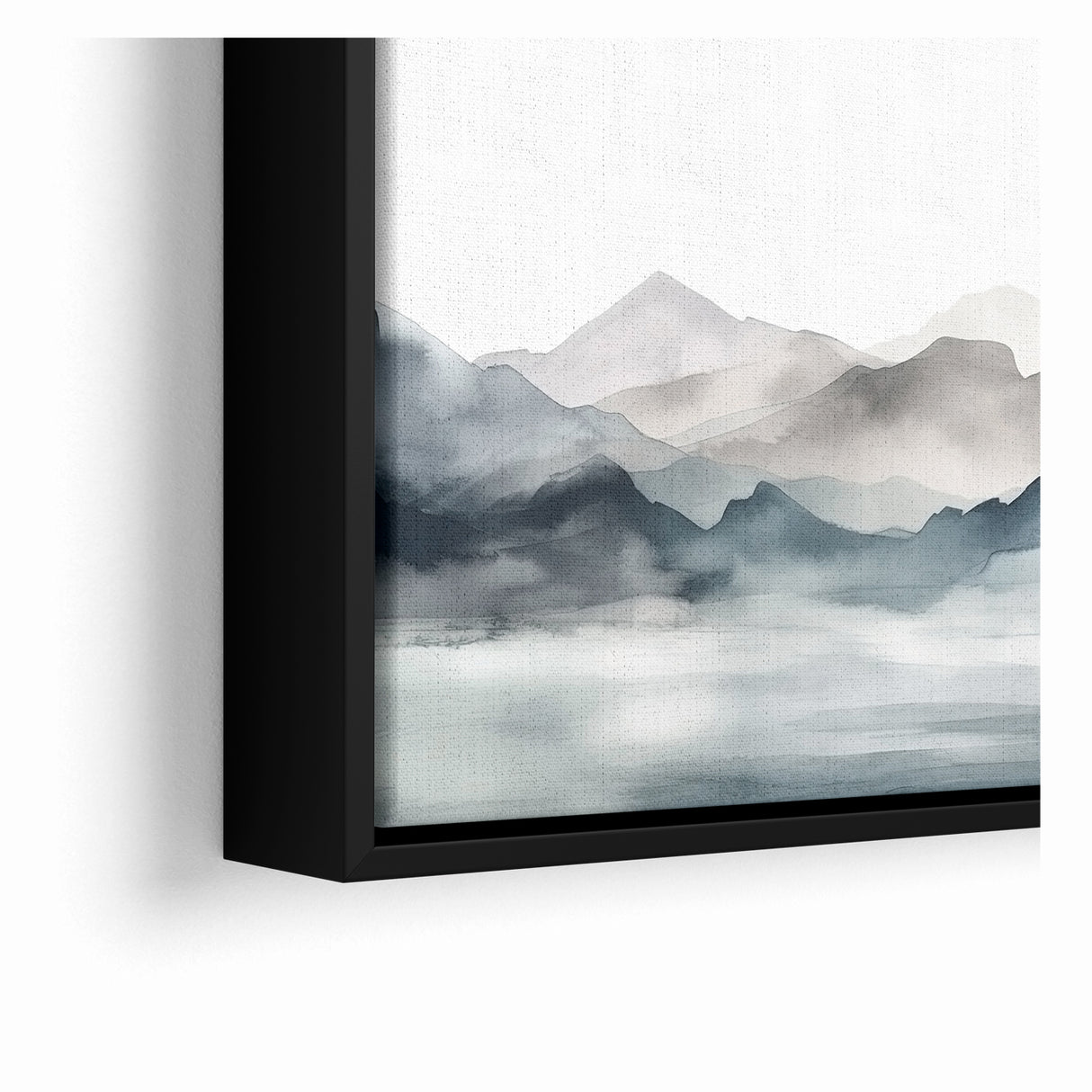 Modern Landscape Abstract Art - Tranquil Mountain Scenery Wall Decor