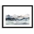 Modern Landscape Abstract Art - Tranquil Mountain Scenery Wall Decor