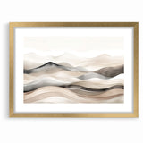 Contemporary Landscape Abstract Art - Serene Desert Scenery Wall Decor