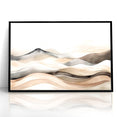 Contemporary Landscape Abstract Art - Serene Desert Scenery Wall Decor