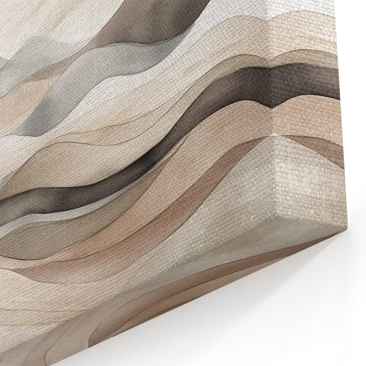 Contemporary Landscape Abstract Art - Serene Desert Scenery Wall Decor