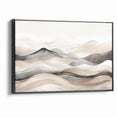 Contemporary Landscape Abstract Art - Serene Desert Scenery Wall Decor