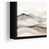 Contemporary Landscape Abstract Art - Serene Desert Scenery Wall Decor